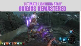 ORIGINS REMASTERED  LIGHTNINGSTAFF AND ULTIMATE UPGRADE CALL OF DUTY BLACK OPS 3 ZOMBIES [upl. by Ahsaten]