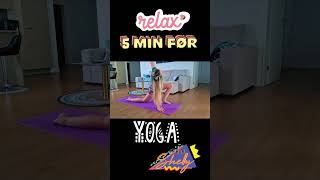 5 Minuten Yoga Workout Lets go 🫶 yoga inspired by Mady Morrison [upl. by Merow]