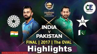 ICC Champions Trophy 2017 Final  IND vs PAK Full Highlights [upl. by Ogirdor]