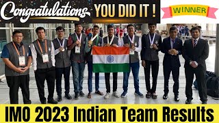 IMO 2023 Results India Ranked 9th  2 Gold 🏅  2 Silver 🥈 2 Bronze 🥉Medals [upl. by Biebel545]