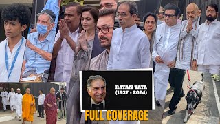 Ratan Tata Family Politicians Businessman But No Bollywood Celeb arrives at Ratan Tata Last Rit [upl. by Arytas835]