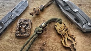 Quick Tutorial  Diamond Knot for EDC Lanyards Gear and knives  paracord bead and knots [upl. by Iosep]