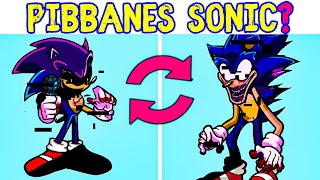 Pibby Sonic  Xenophanes Sonic  Pibbanes Sonic FNF Swap Characters Friday Night Funkin Swap Heroes [upl. by Tanhya74]