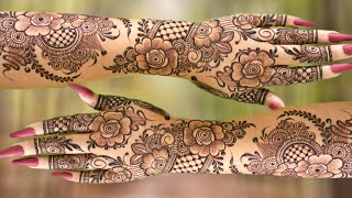 2024 special Easy 3D floral Mehndi Designbeutiful KHAFIF Flower Mehandi Desaindubai Pattern Design [upl. by Mosira854]