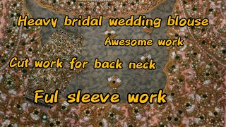 Heavy bridal aari designer wedding blouse for APM arts journey trending collection of bridal blouse [upl. by Eisyak362]