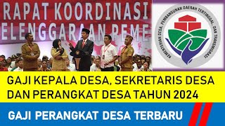 Besaran Gaji Kepala Desa Sekdes dan Perangkat Desa di Tahun 2024 [upl. by Enisaj]