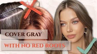 The Secret To Gray Coverage With NO Brassy Red Roots [upl. by Yenahs]