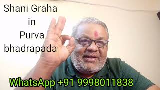 Saturn  Shani In Purva Bhadrapada Nakshatra  06 April To 03 October 2024  Best Astrologer Mumbai [upl. by Margeaux]