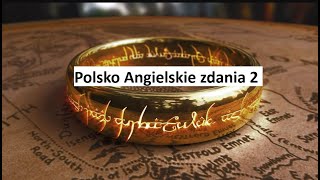 Polsko Angielskie zdania 2 władca pierścieni [upl. by Schug]