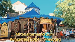 Mittelaltermarkt zum Winzerfest 2024 in Freyburg [upl. by Schreiber335]