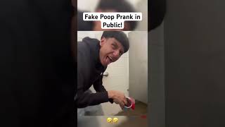 Fake POOP Prank fyp foryou clips pranks funny shorts [upl. by Ennalorac341]