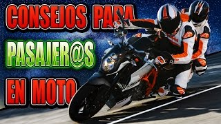 Consejos para ir de Pasajero  Paquete  en Moto  Tips para Moteros Novatos [upl. by Leksehcey982]