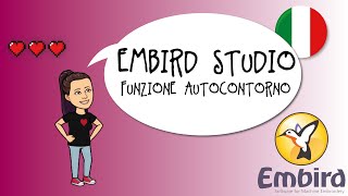 Embird in italiano funzione AUTOCONTORNO [upl. by Asoramla]