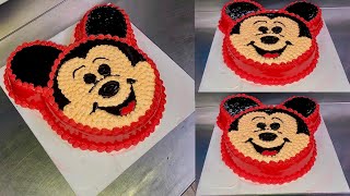 How Who made Mickey Mouse cake by Zia food secrets 🎂￼￼￼ [upl. by Inilam902]