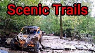 Offroad trail riding the scenic Tennessee Mountains with a big group of SxSs [upl. by Lozar169]