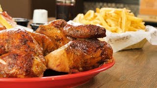 La receta del pollo a la leña de Sazón de la leña  Pollo a la brasa peruano [upl. by Aloysius812]