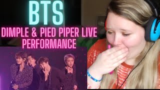 FIRST Reaction to BTS  DIMPLE amp PIED PIPER LIVE PERFORMANCE 🤯😍🔥 [upl. by Fenny]