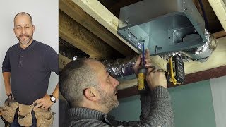 How To Install A Bathroom Fan And Exhaust [upl. by Ennagroeg775]