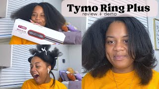 Straightening my natural hair using NEW TYMO RING PLUS [upl. by Wester]