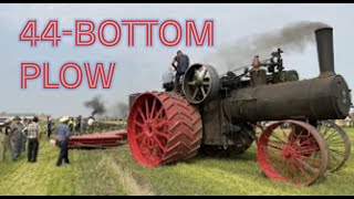 2021 RECORD 150 CASE Road Locomotive pulling 44 bottom John Deere plow [upl. by Leacock]