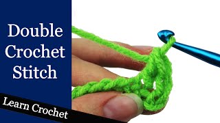 How to Double Crochet Stitch  Beginner Course Lesson 9 [upl. by Kant]