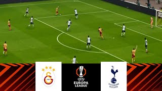 Galatasaray vs Tottenham 32  Europa League 2425  Match Highlights  Video Game Simulation [upl. by Aimej]