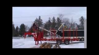 Kerr Forestry Trailer with Kesla grapple loader [upl. by Smalley]