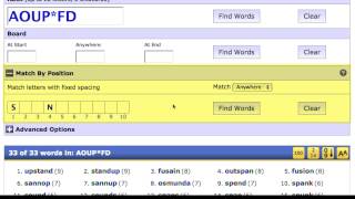 Scrabble Word Finder at Wordplayscom [upl. by Natalie]