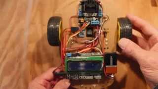 Simple Arduino Robot uses a MPU6050 to manage steering [upl. by Htor25]