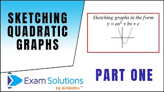 Sketching Quadratic Graphs  ExamSolutions [upl. by Estes435]