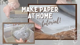 How to make recycled paper  mould amp deckle diy  Tutorial [upl. by Boatwright494]