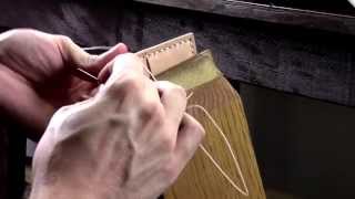 How To SADDLE STITCH Leather [upl. by Haldas894]