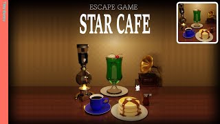 Escape Games LIBRARY Star Cafe Walkthrough TRISTORE [upl. by Kcirdot]