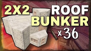 2X2 ROOF BUNKER BASE DESIGN 2020  Rust Base Build PATCHED [upl. by Aridatha]