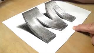 The beautiful art quotMquot letter ✍️❤️🌹calligraphy art Mletter drawing viralvideo video [upl. by Denoting187]