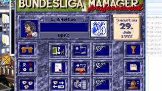 GDPC Bundesliga Manager Professional auf Windows 10  8  7 spielen mit DOSBox  The Manager [upl. by Moskow]