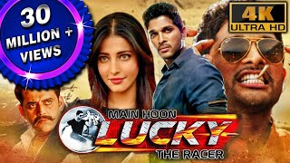 मैं हूँ लक्की द रेसर 4K ULTRA HD Allu Arjun Superhit Action Hindi Movie श्रुति हासन ब्रह्मानंदम [upl. by Helbonnah]