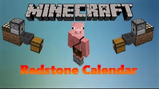 Minecraft Redstone Calendar [upl. by Plume940]