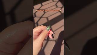 Magnetic🧲 Cat Eye Nail Art For Wedding💅✨shorts nails nailart naildesign cateye youtubeshorts [upl. by Hannej]