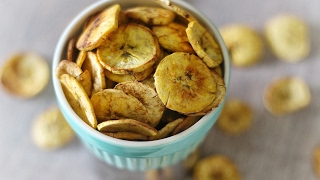 OVEN BAKED PLANTAIN CHIPS [upl. by Eugenius]