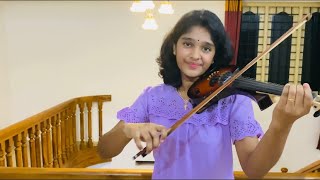 Kalithozhuthil Pirannavane Violin Cover  Sandra Shibu [upl. by Nauqit218]