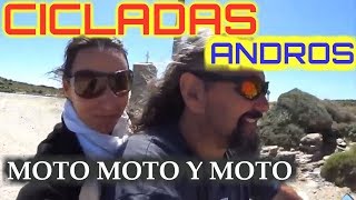 ANDROS UNA ISLA GRIEGA EN MOTO Sailing Mediterranean SEA [upl. by Edyak]