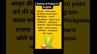 Pulses Name In English english englishvocabulary education viral shorts subscribe english [upl. by Canale683]