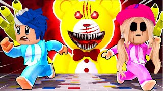 100 KİŞİ KORKUNÇ AYICIKTAN KAÇIYORUZ  ROBLOX TEDDY BEAR  KÜBRA NİSA HAN KANAL [upl. by Eramat]