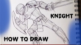 How to Draw a Knight  Draw Fantasy Art [upl. by Yssirhc]