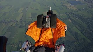 Jet Powered Wingsuit  Testflight 1 [upl. by Attenahs]