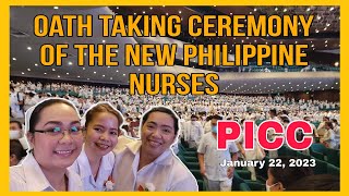 Oath Taking Ceremony of New Philippine Nurses  PICC  November 2022 passers  012223 [upl. by Aital]