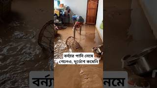 বর্ন্যার পানি নেমে গেলেও মানুষের বসবাসের উপযোগী হয়ে উঠেনি ঘরবাড়ি viralvideo bangladeshstudents [upl. by Tsyhtema785]