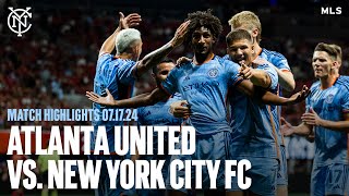 Match Highlights  Atlanta United 22 New York City FC  July 17 2024 [upl. by Libre390]