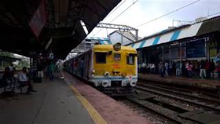 BHEL Dual Voltage EMU departing Vikhroli [upl. by Einahteb750]